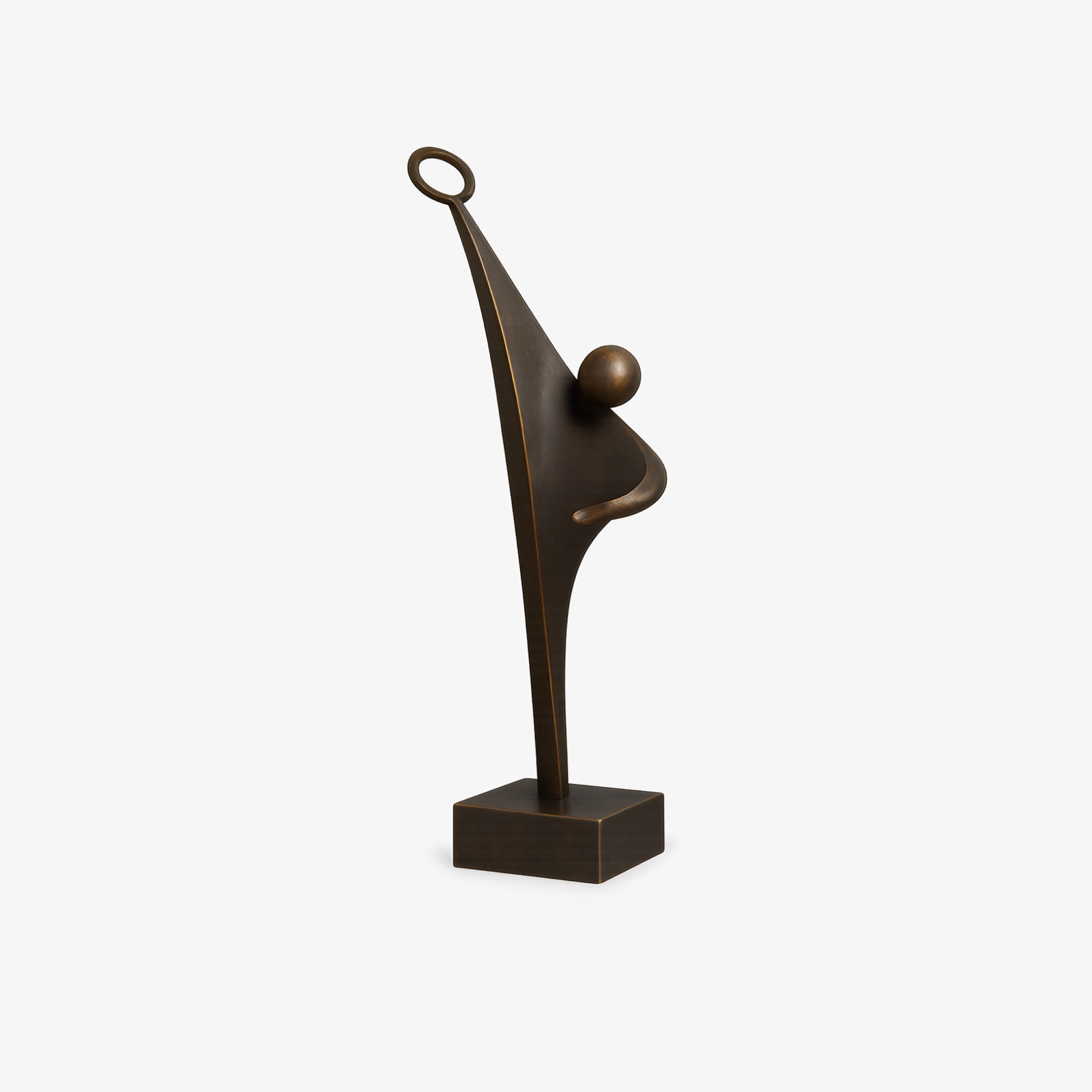 Figura de victoria dinámica en bronce