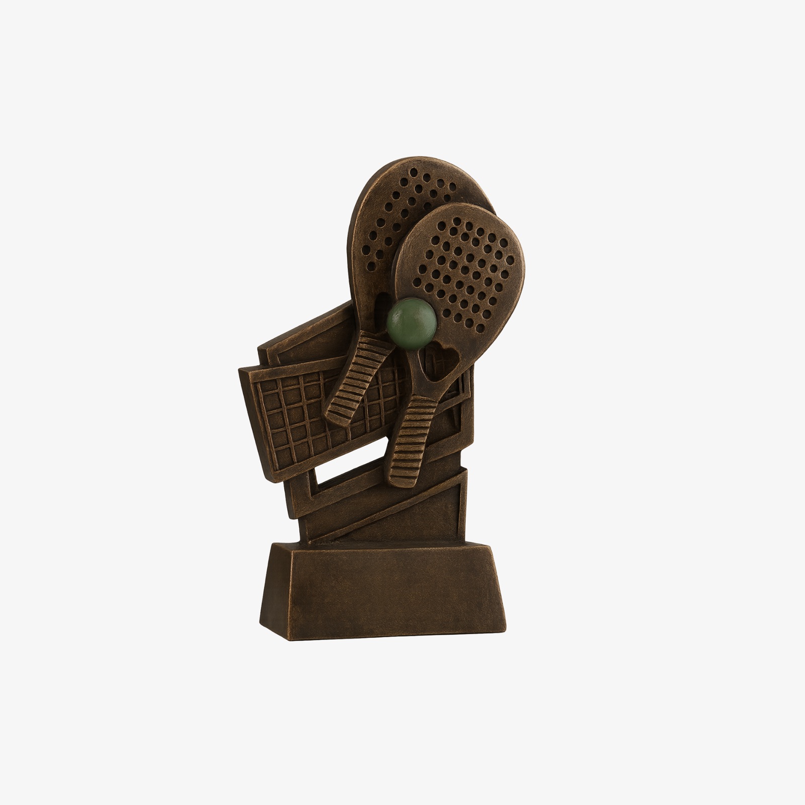Trofeo geométrico de raquetas de pádel