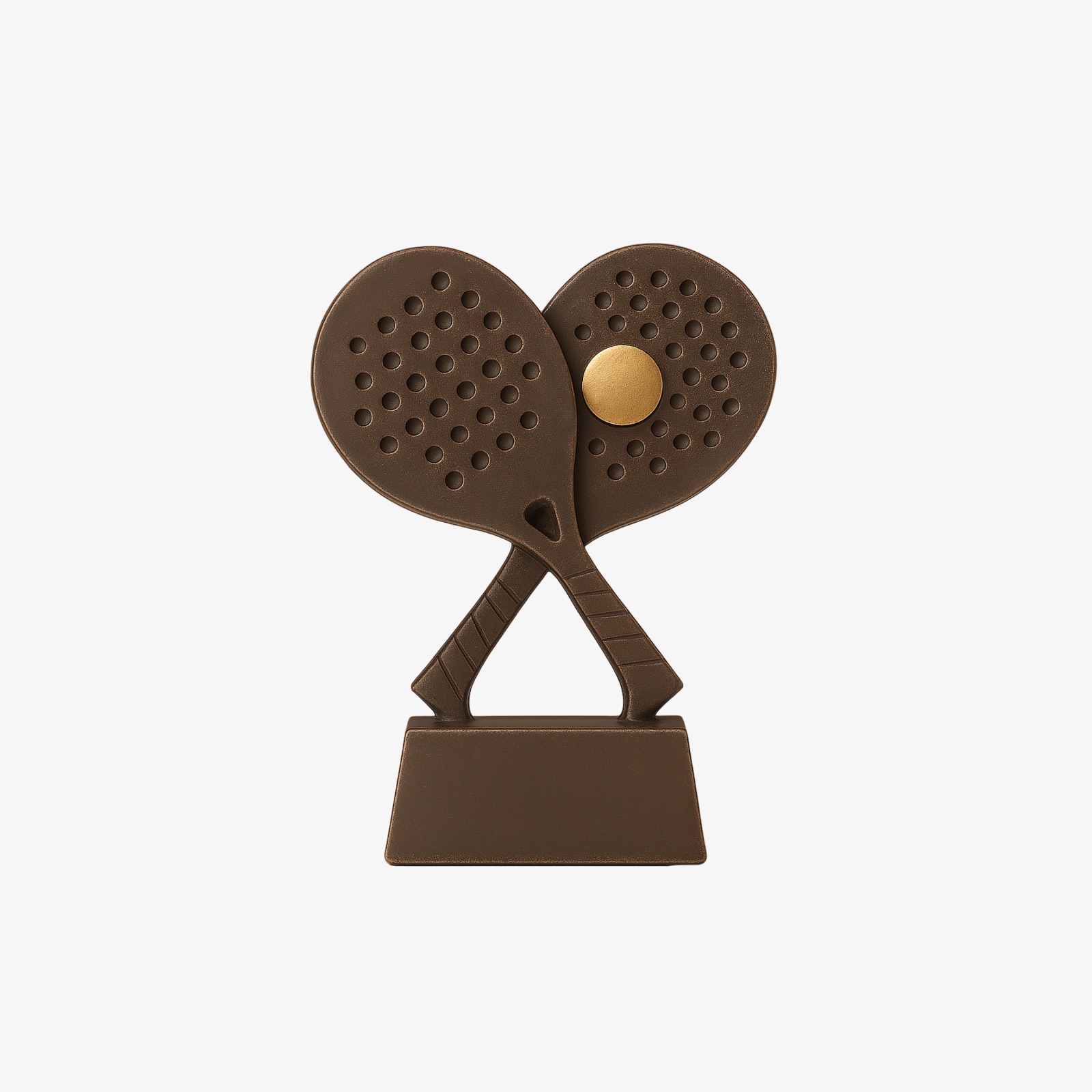 Trofeo tradicional de raquetas de pádel