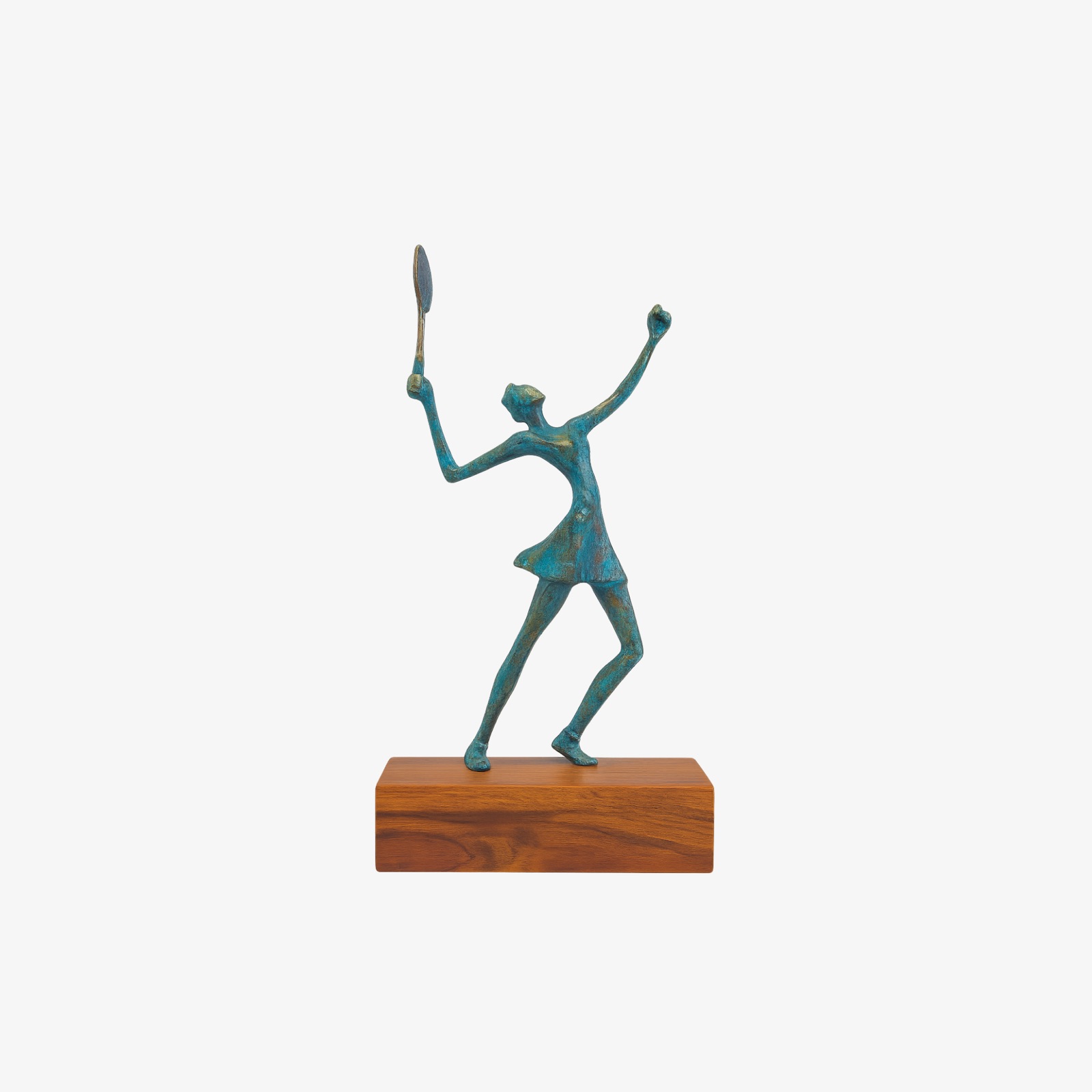 Trofeo de celebración de victoria en tenis